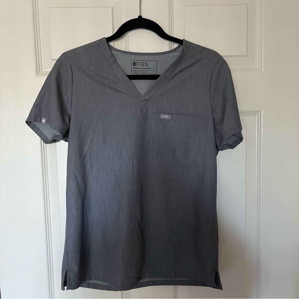 Figs Catarina Graphite Top - Size Small
